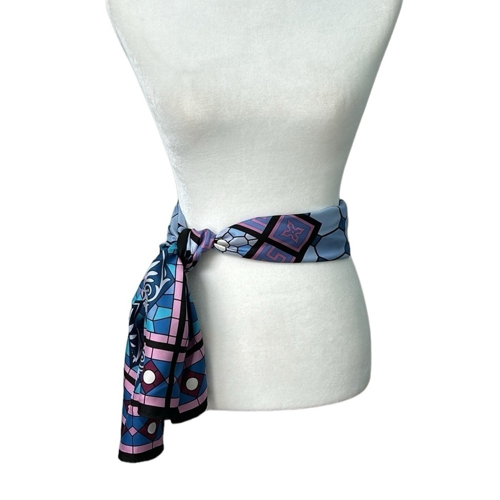 Smithsonian Institution Rectangle Silk Scarf Stai… - image 10